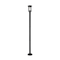 Z-Lite Jordan 1 Light Outdoor Post Mounted Fixture, Black And Clear Seedy 570PHM-567P-BK - alternate 1